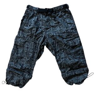 Men’s LoudBeat Cargo Shorts Size M Gray Above-Knee Adjustable Leg Zipper